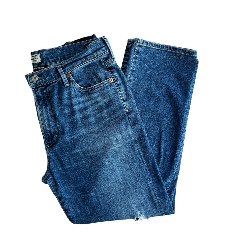 CITIZENS OF HUMANITY Jeans Womens Size 31 Denim Cara High Rise Cigarette Ankle